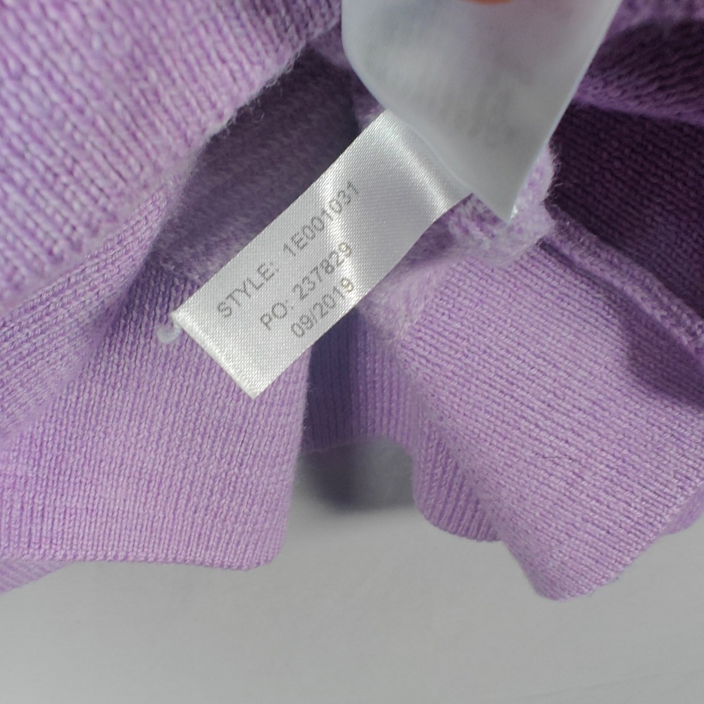 Vineyard Vines Mens 2XL Purple Extrafine Merino Wool Quarter Zip Sweater 2XL - Picture 6 of 9